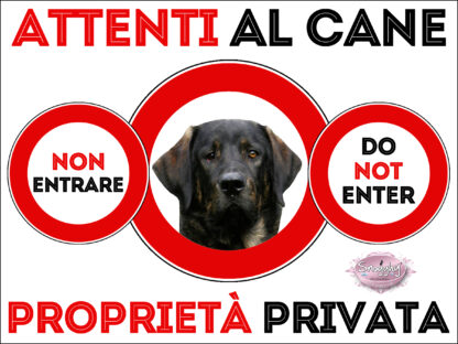 TARGA ATTENTI AL CANE - CANE DE CASTRO LABOREIRO