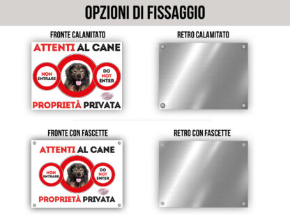 TARGA ATTENTI AL CANE - CANE DA PASTORE DI CIARPLANINA - immagine 2