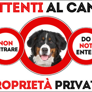 TARGA ATTENTI AL CANE - BOVARO DEL BERNESE