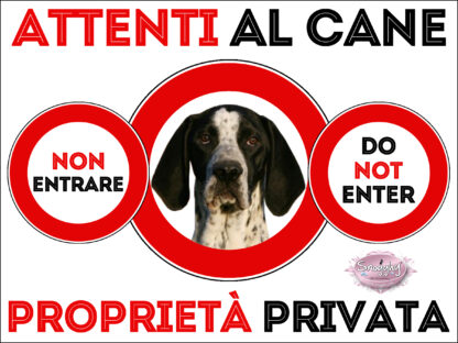 TARGA ATTENTI AL CANE - BRACCO D'AUVERGNE