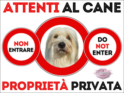 TARGA ATTENTI AL CANE - CANE DA PASTORE DELLA RUSSIA MERIDIONALE