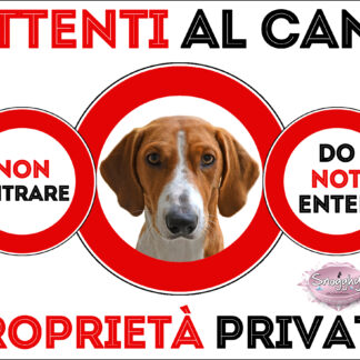 TARGA ATTENTI AL CANE - DREVER
