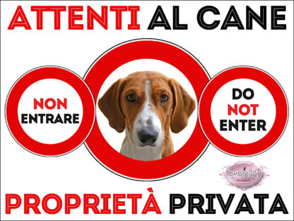 TARGA ATTENTI AL CANE - DREVER