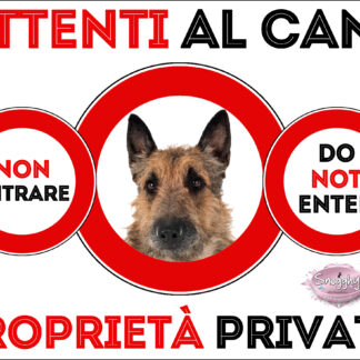 TARGA ATTENTI AL CANE - PASTORE BELGA LAKENOIS