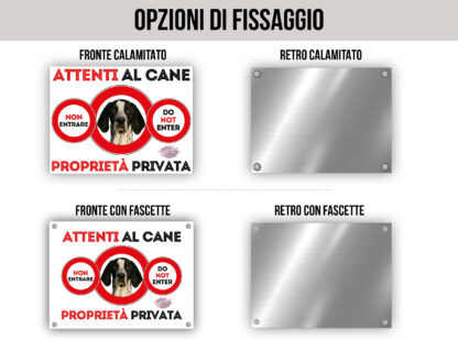 TARGA ATTENTI AL CANE - BRACCO D'AUVERGNE - immagine 3