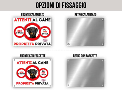 TARGA ATTENTI AL CANE - CANE DA PASTORE DI BEAUCE - immagine 2