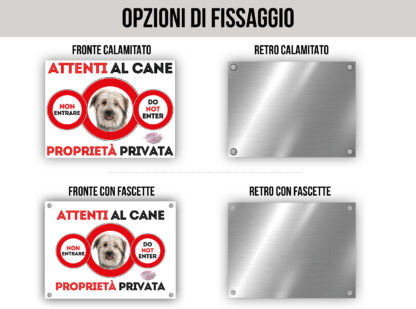 TARGA ATTENTI AL CANE - PASTORE DEI PIRENEI - immagine 2