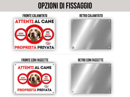 TARGA ATTENTI AL CANE - BRACCO D’ARIEGE - immagine 2