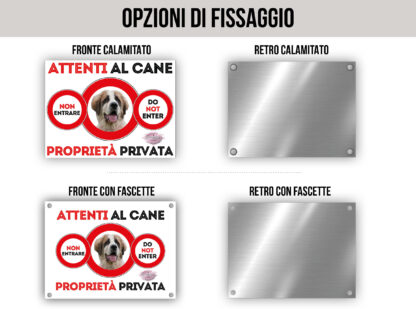 TARGA ATTENTI AL CANE - CIOBANESC ROMANESC DE BUCOVINA - immagine 2