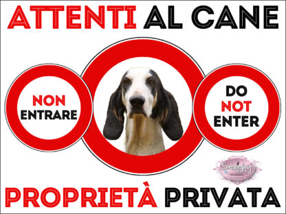 TARGA ATTENTI AL CANE - ARIEGEOIS