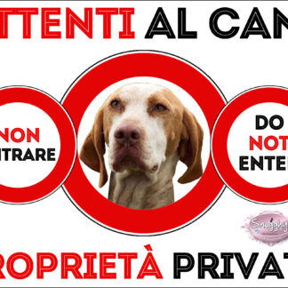 TARGA ATTENTI AL CANE - BRACCO D’ARIEGE