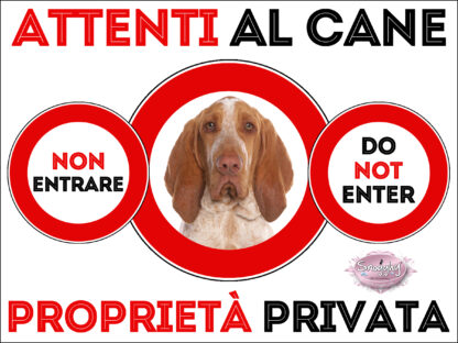 TARGA ATTENTI AL CANE - BRACCO ITALIANO