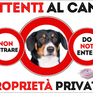 TARGA ATTENTI AL CANE - BOVARO DELL’ENTLEBUCH