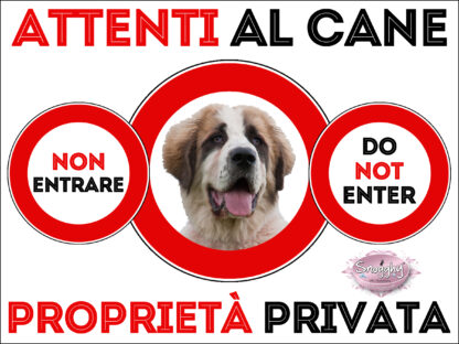 TARGA ATTENTI AL CANE - CIOBANESC ROMANESC DE BUCOVINA