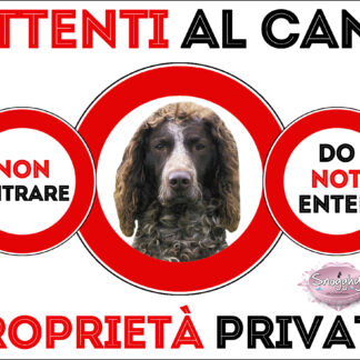 TARGA ATTENTI AL CANE - EPAGNEUL DE PONT AUDEMER