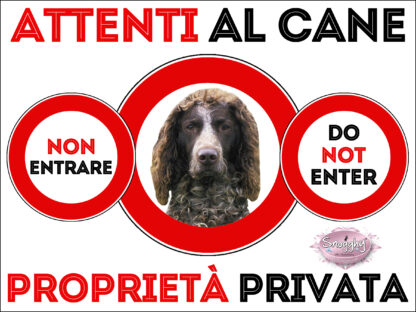 TARGA ATTENTI AL CANE - EPAGNEUL DE PONT AUDEMER