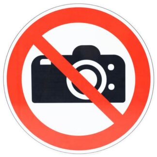 Cartello divieto Fotografare